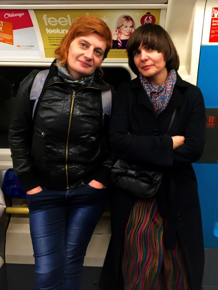 Andrijana Stojković i Vanja Kovačević u londonskom metrou (foto: Brajan Rašić).