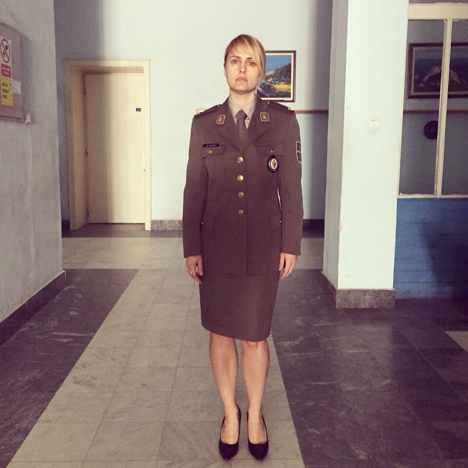 Tamara Krcunović kao major Vera Antić u trećoj sezoni Vojne akademije.