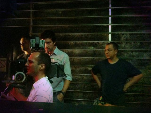 Damjan Radovanović na snimanju (foto: Mirjana Aćin).