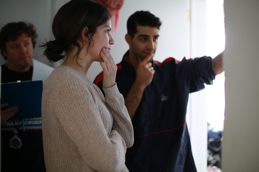 Sanja Živković, snimanje filma Kleo (foto: Ramona Diakonseku).